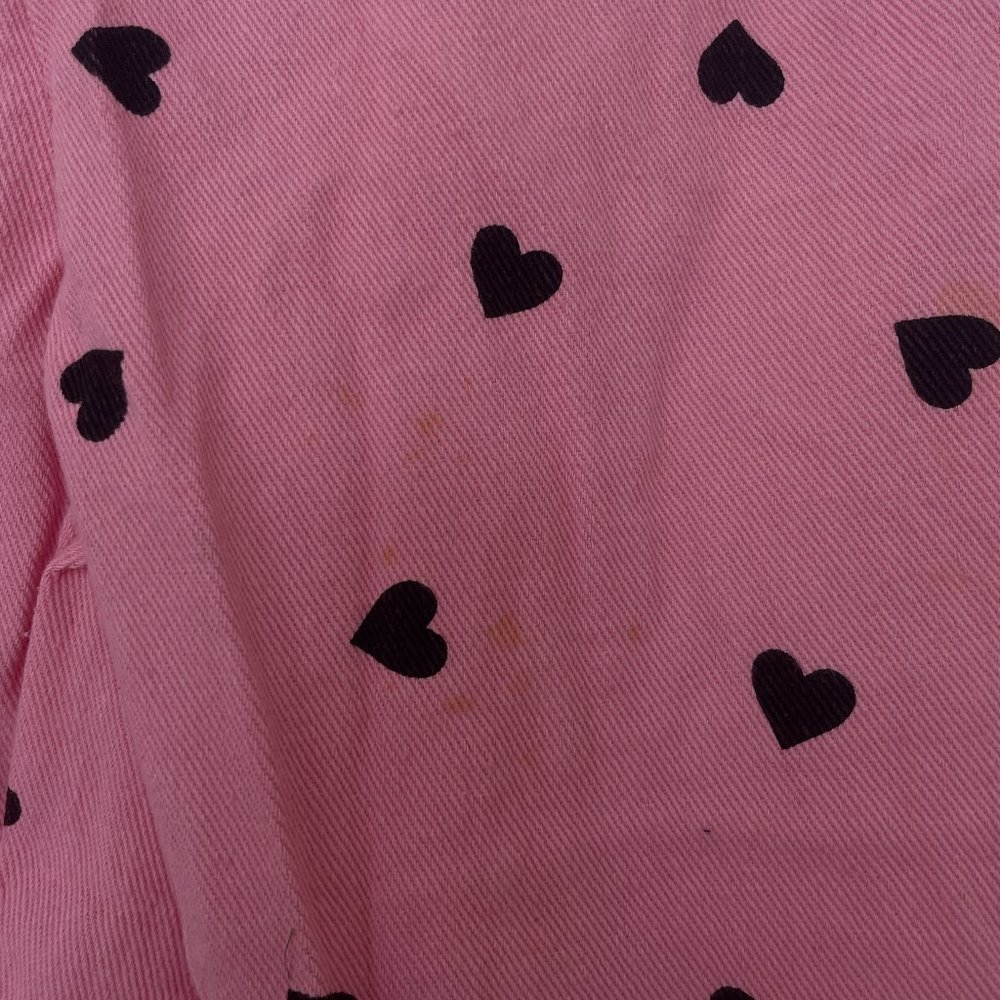 Shein Heart Print Flare Leg Pants